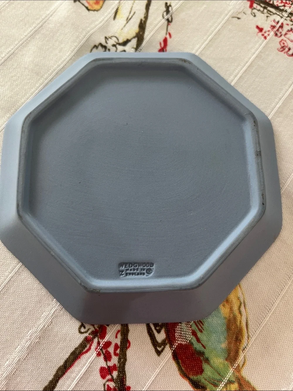 Wedgwood Pale Blue Octagonal Jasperware Plate